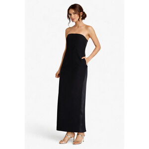 16ARLINGTON Strapless Formal Dress NEW US 6/UK 10 Blaise Satin Panel Long Maxi